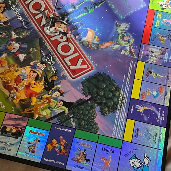 Disney Monopoly Board & Houses - Picture 3 of 6